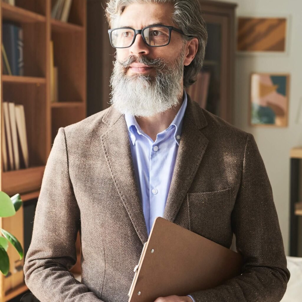 Modern Mature Man Looking Away F5S7X94 1024x1024